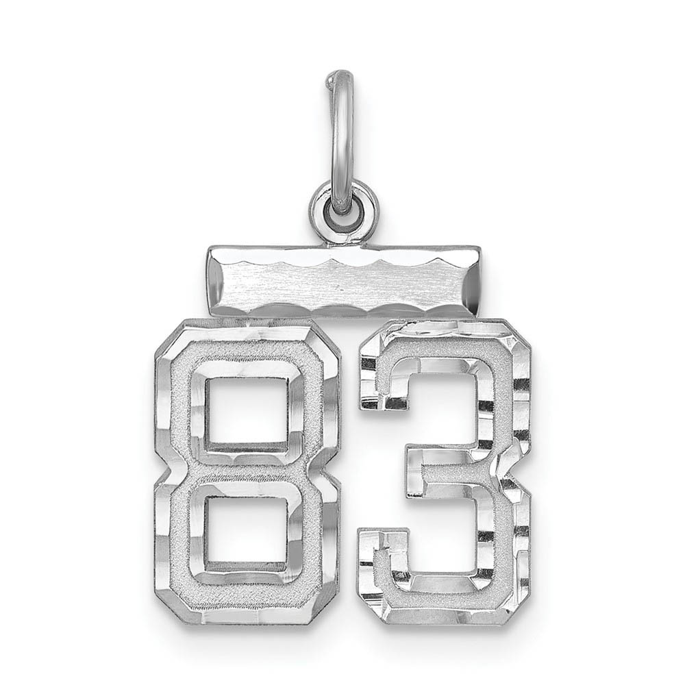 Sterling Silver, Varsity Collection, D/C Pendant, Number 83