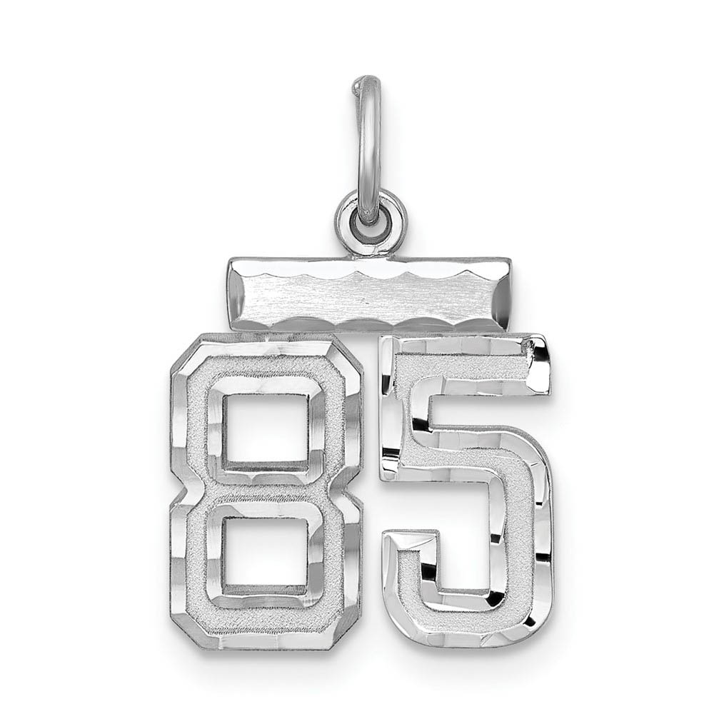 Sterling Silver, Varsity Collection, D/C Pendant, Number 85