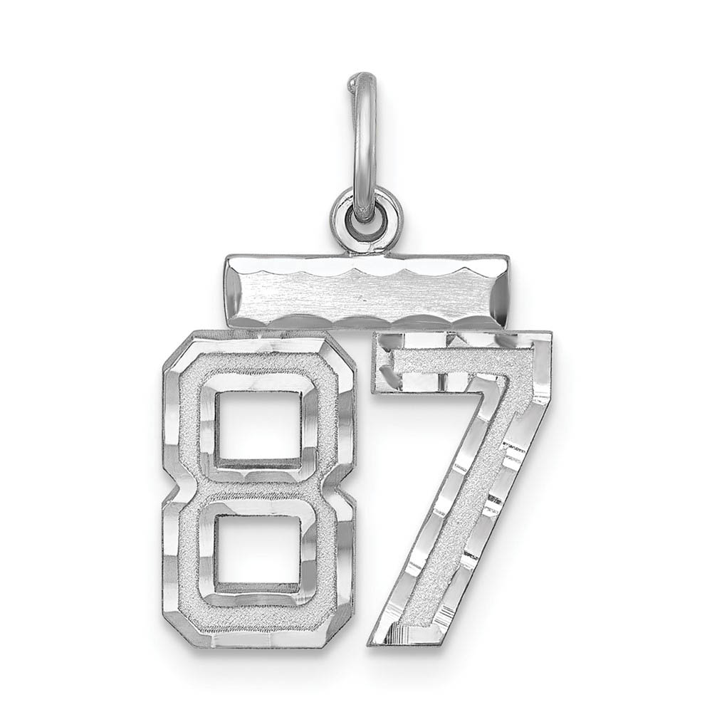 Sterling Silver, Varsity Collection, D/C Pendant, Number 87