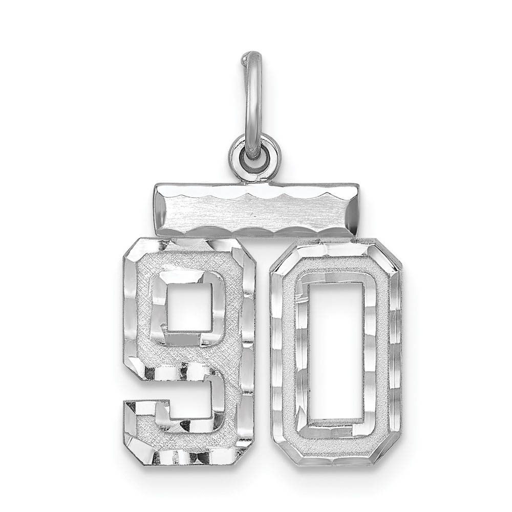 Sterling Silver, Varsity Collection, D/C Pendant, Number 90