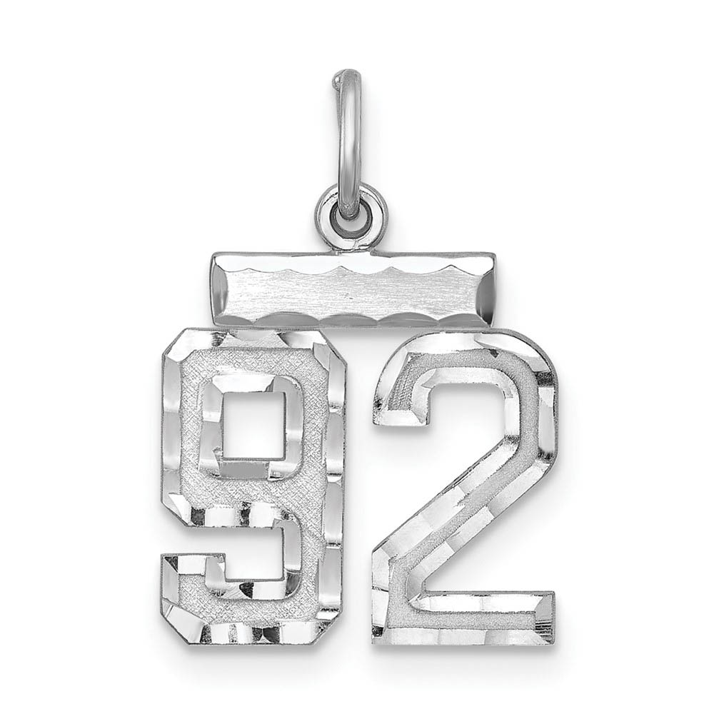 Sterling Silver, Varsity Collection, D/C Pendant, Number 92