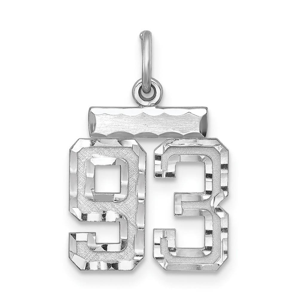 Sterling Silver, Varsity Collection, D/C Pendant, Number 93
