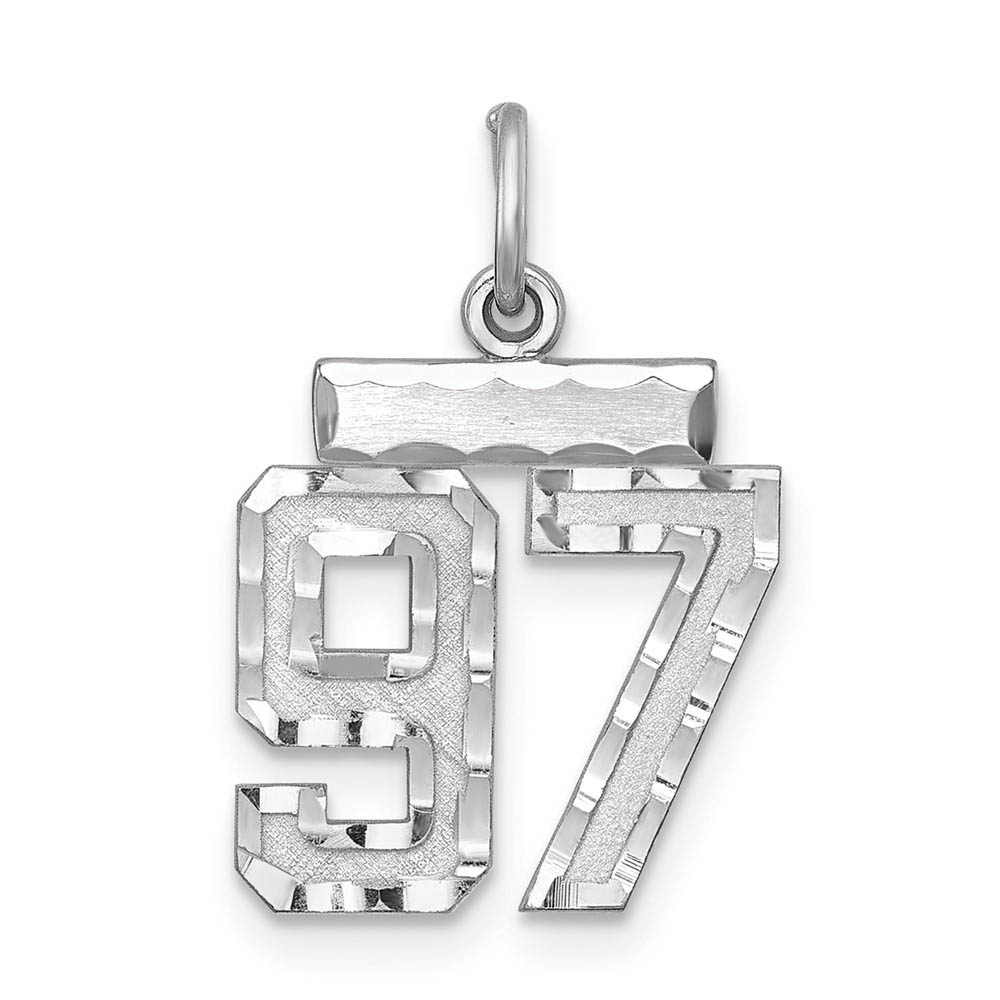 Sterling Silver, Varsity Collection, D/C Pendant, Number 97