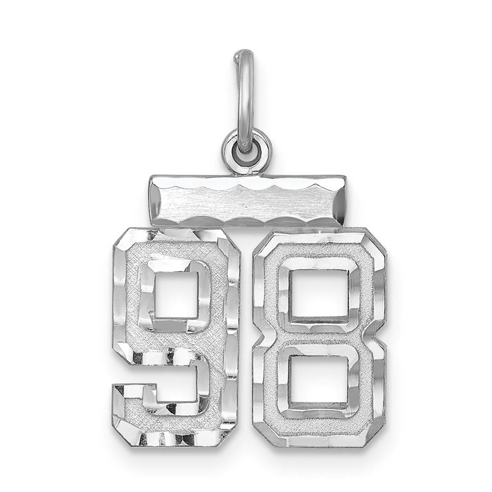 Sterling Silver, Varsity Collection, D/C Pendant, Number 98