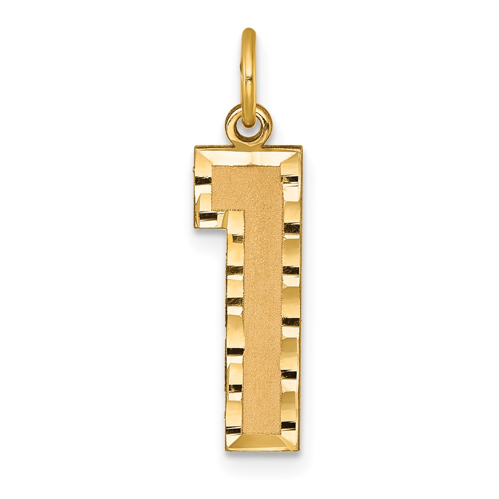 14k Yellow Gold, Varsity Collection, D/C Pendant Number 1