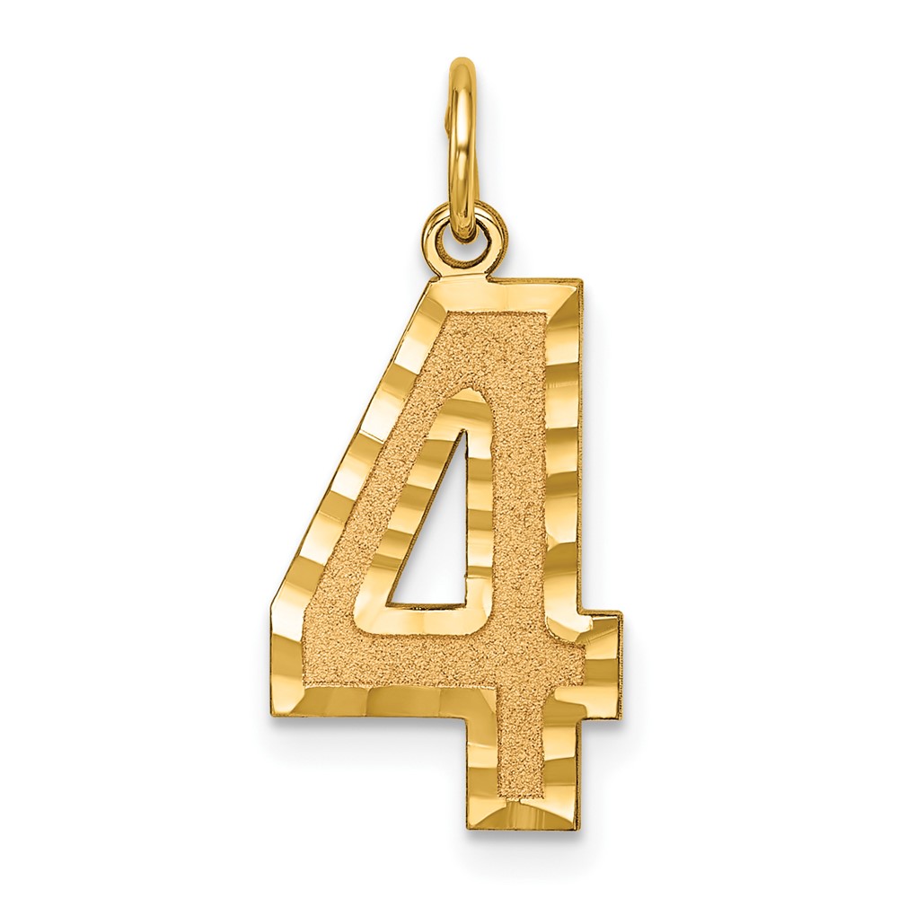 14k Yellow Gold, Varsity Collection, D/C Pendant Number 4