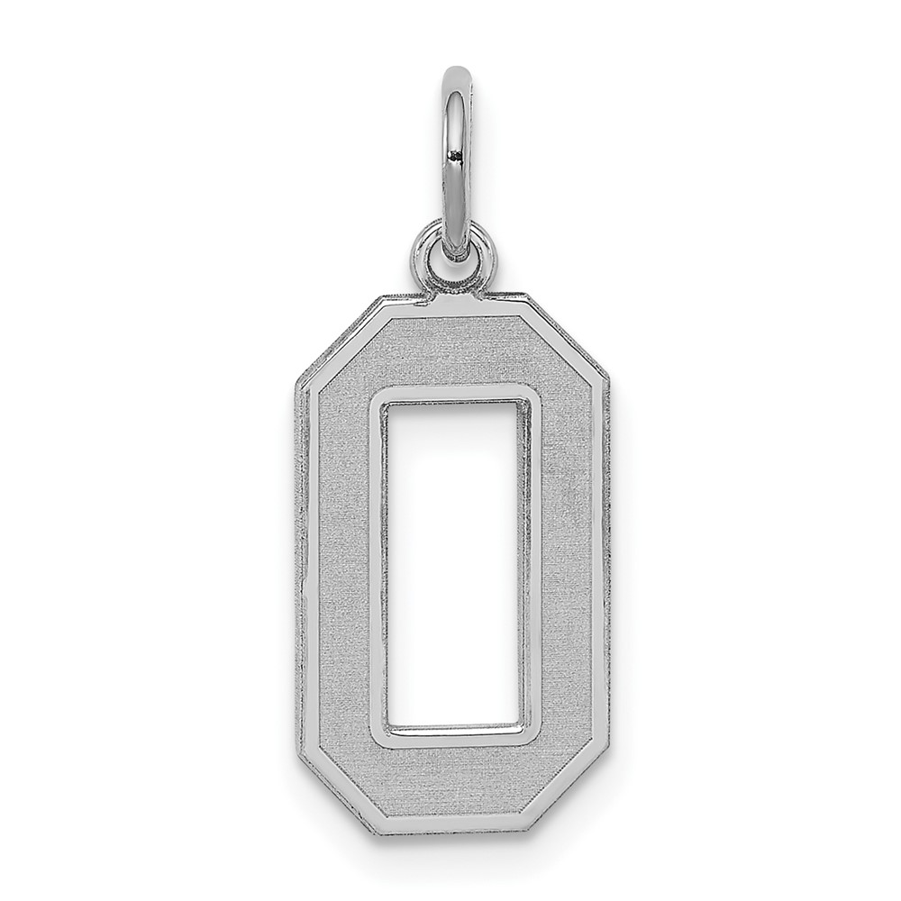 Sterling Silver, Jersey Collection, Number 0 Pendant
