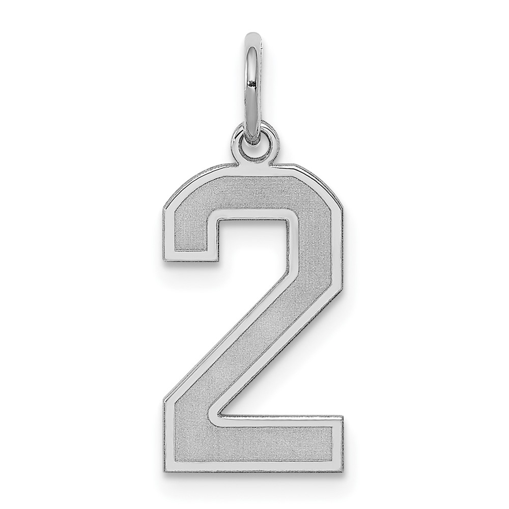Sterling Silver, Jersey Collection, Number 2 Pendant