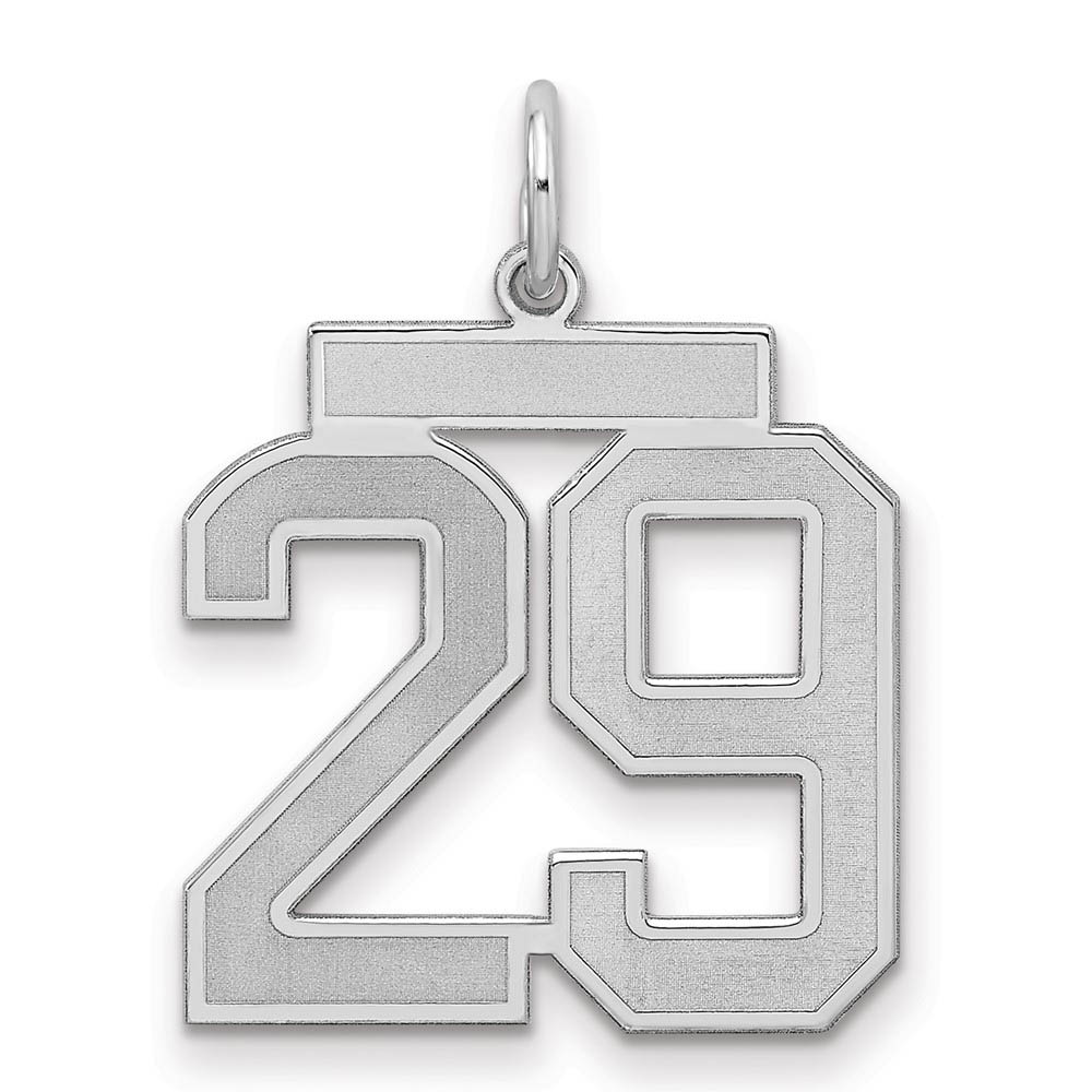 Sterling Silver, Jersey Collection, Number 29 Pendant