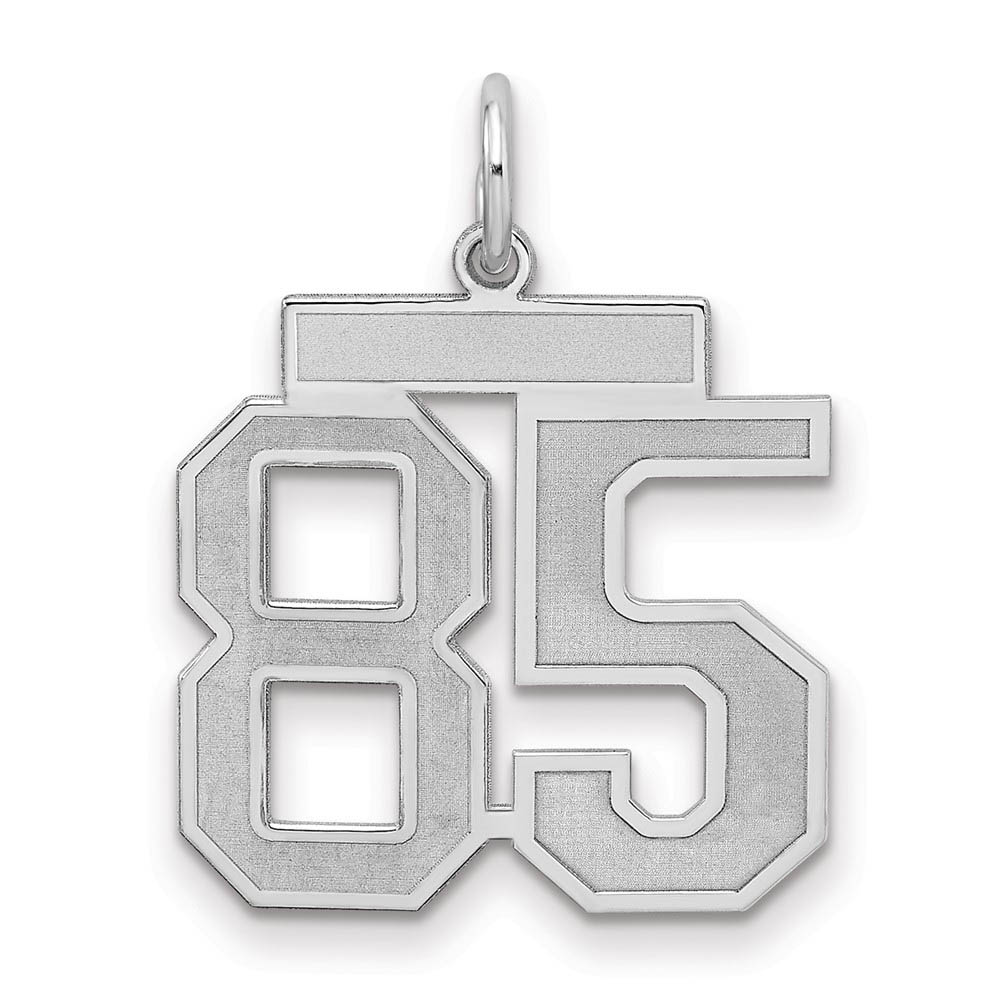 Sterling Silver, Jersey Collection, Number 85 Pendant