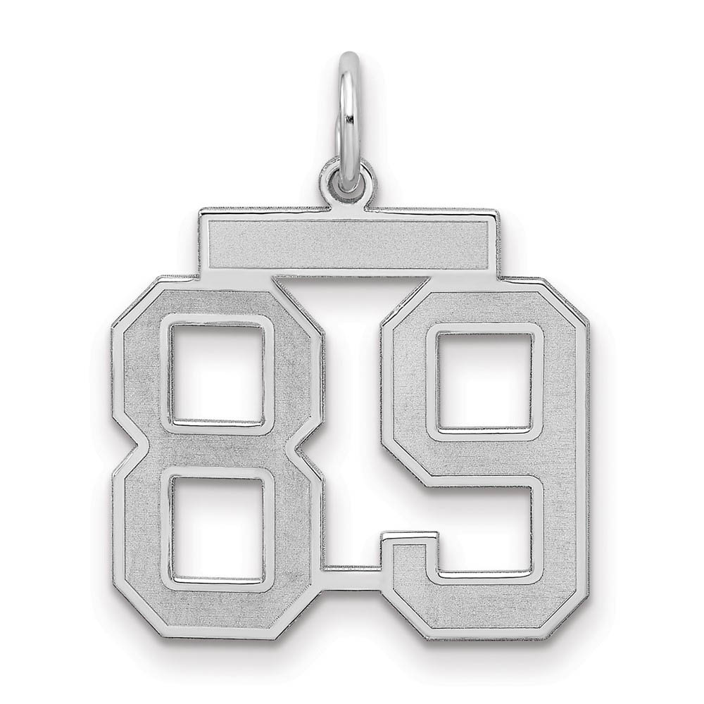 Sterling Silver, Jersey Collection, Number 89 Pendant