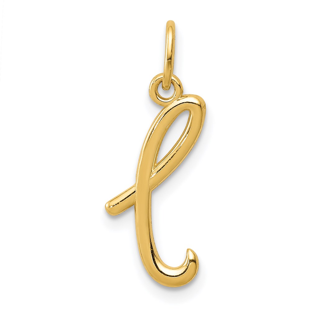 14k Yellow Gold, Claire Collection Mini Lower Case Initial Charm