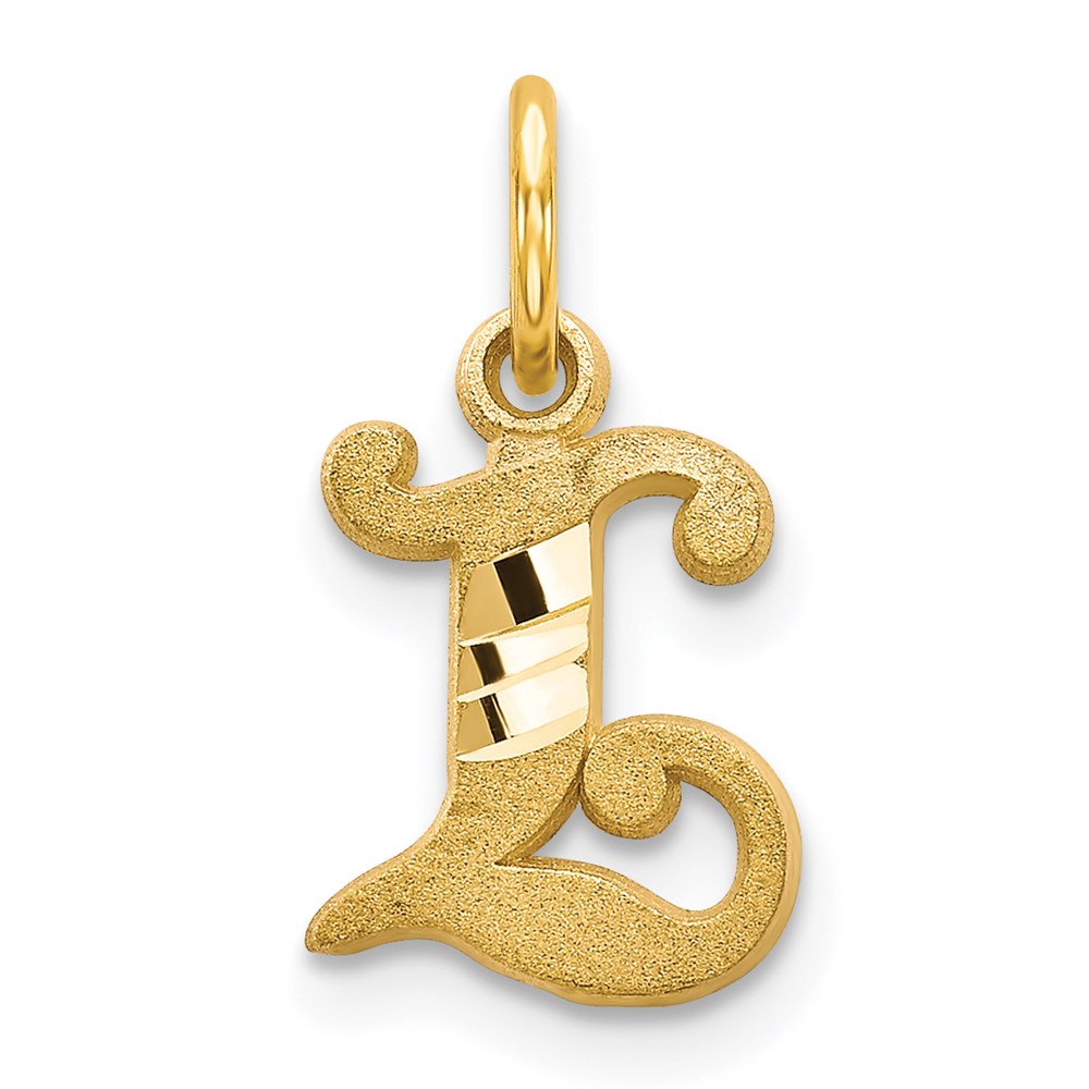 14k Yellow Gold, Isabelle Collection, Mini Letter Initial Charm