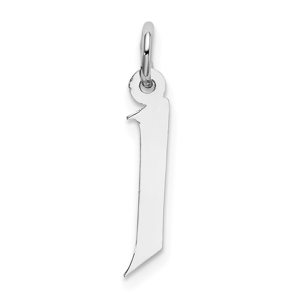 Sterling Silver Karlie Collection Artisan Block Initial Charm Letter J