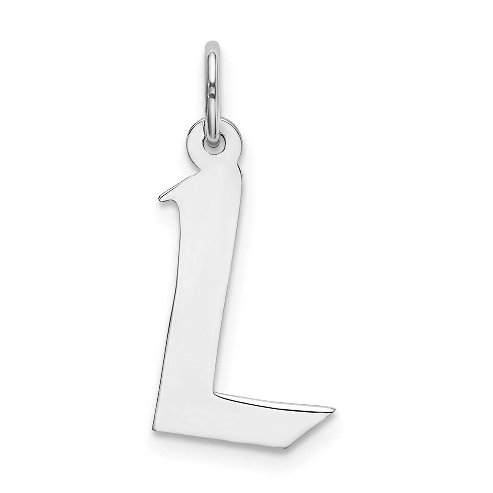 Sterling Silver Karlie Collection Artisan Block Initial Charm Letter