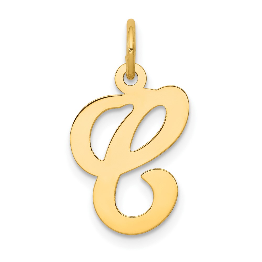 14k Yellow Gold, Sophia Collection, Script Initial C Pendant