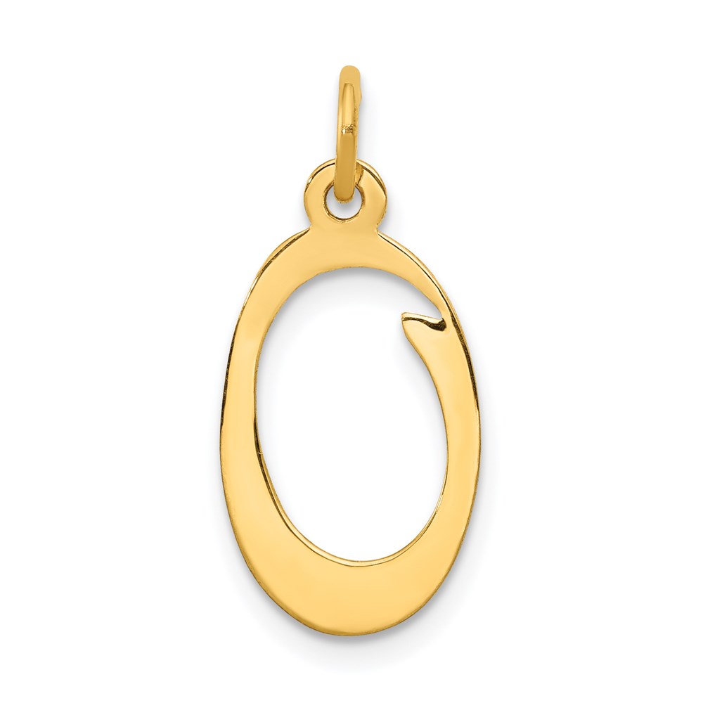 14k Yellow Gold, Sophia Collection, Script Initial O Pendant