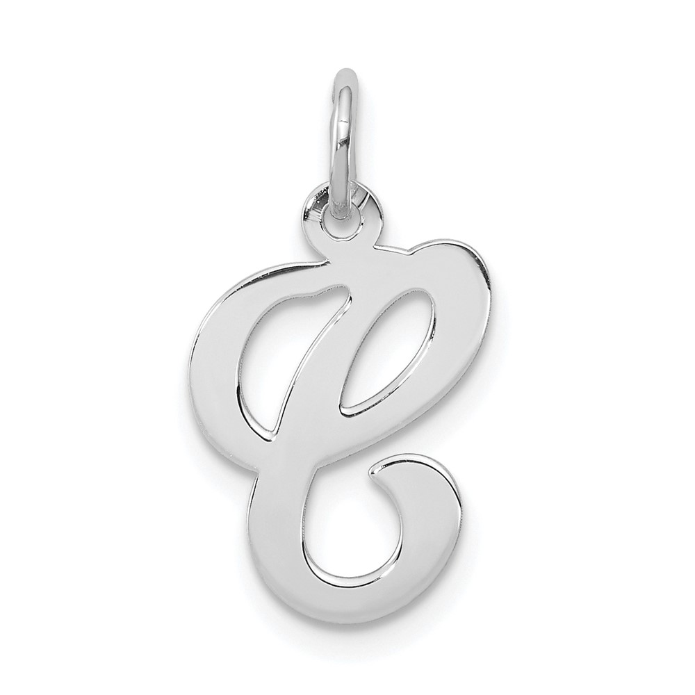 Sterling Silver, Sophia Collection, Script Initial C Pendant
