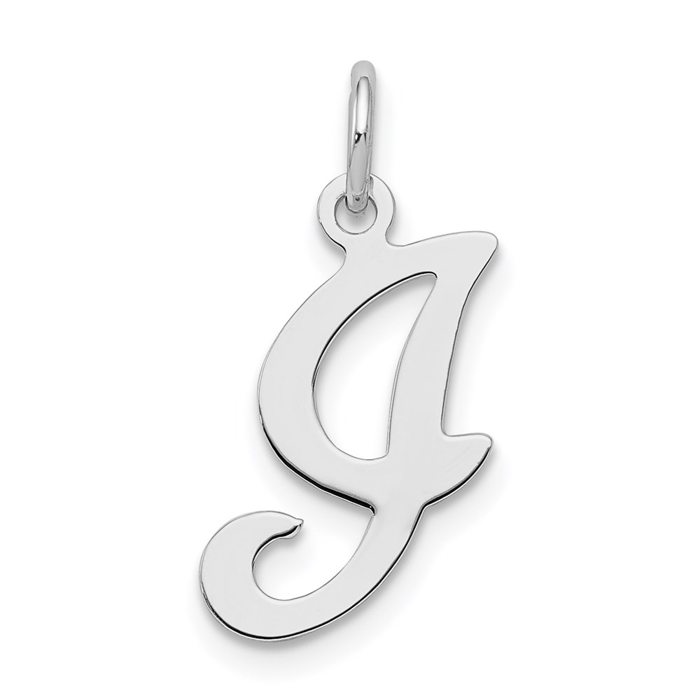Sterling Silver, Sophia Collection, Script Initial I Pendant