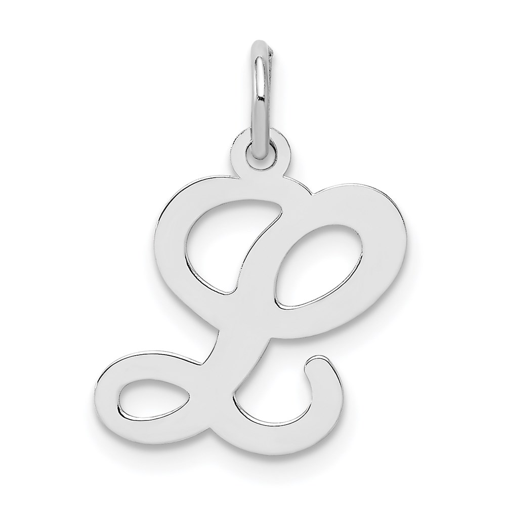 Sterling Silver, Sophia Collection, Small Script Initial Pendant