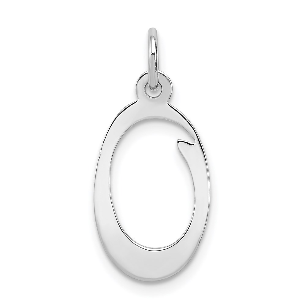 Sterling Silver, Sophia Collection, Script Initial O Pendant