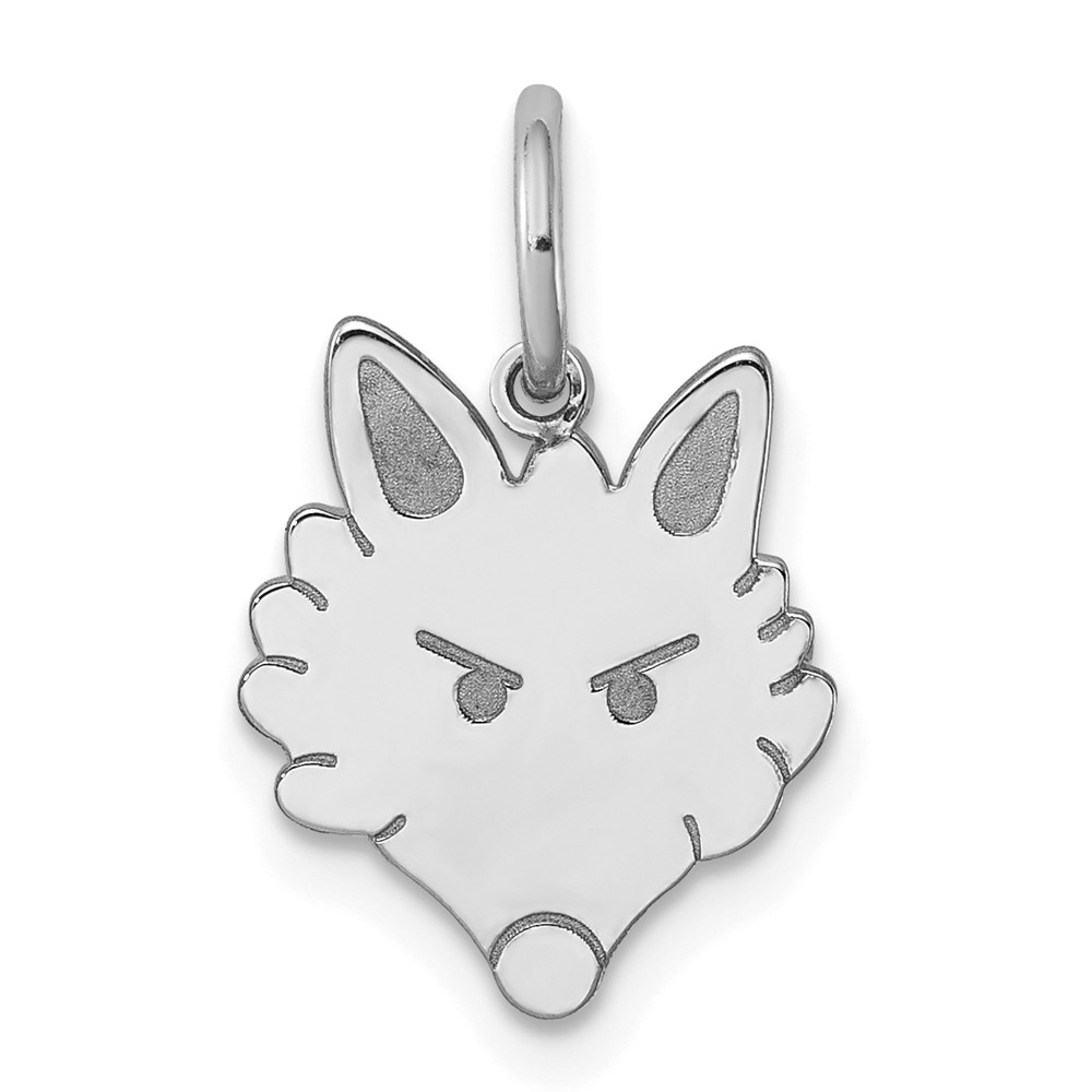 Sterling Silver Fox Head Charm or Pendant