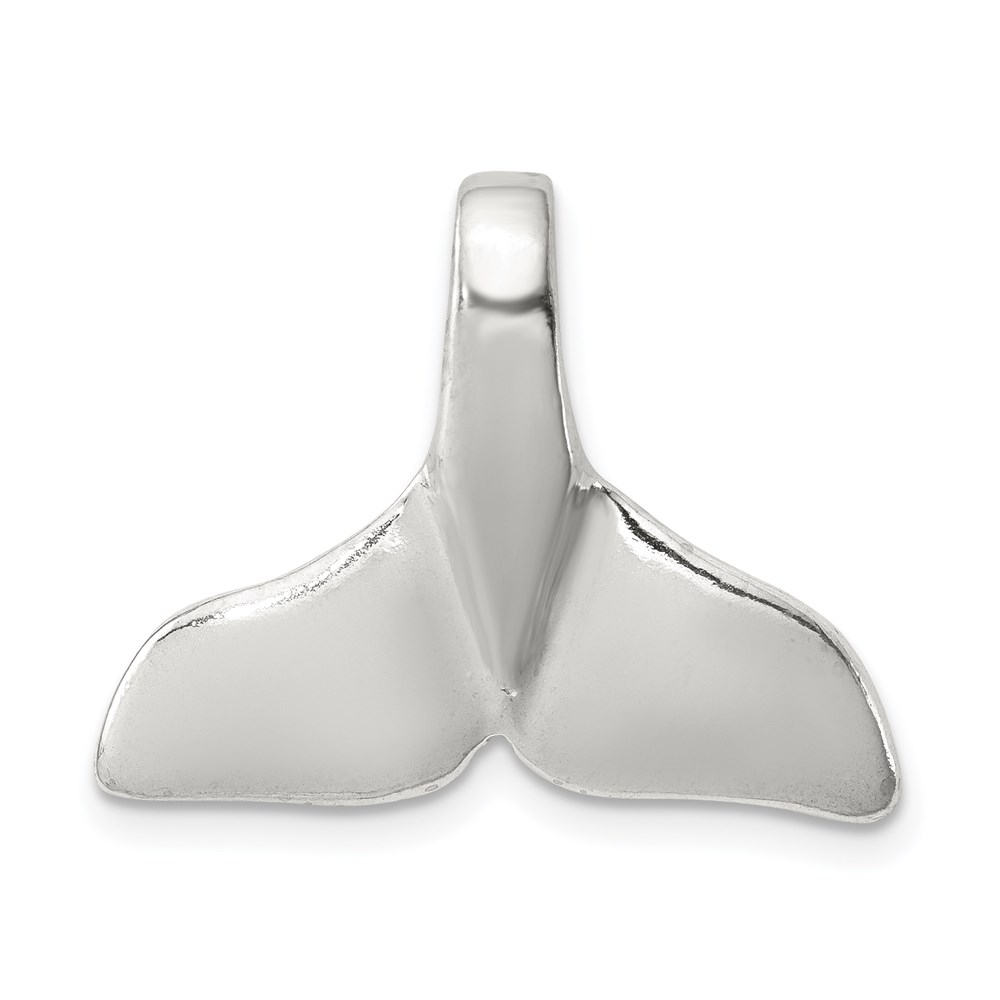Sterling Silver Polished Whale Tail Slide