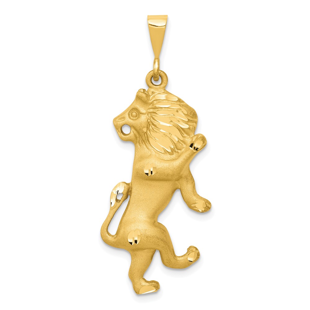 14k Yellow Gold Leo the Lion Zodiac Pendant