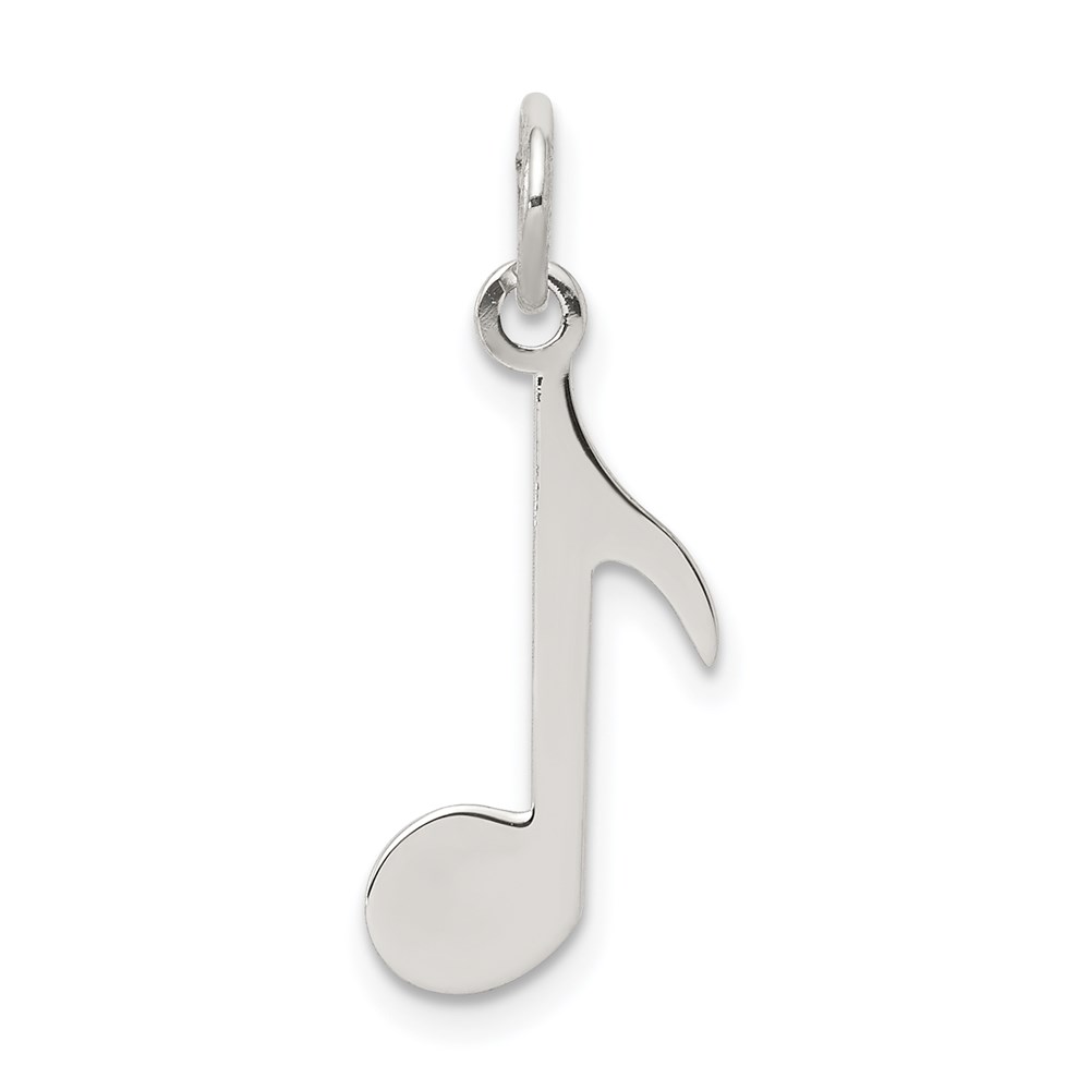 Sterling Silver Polished Music Note Charm