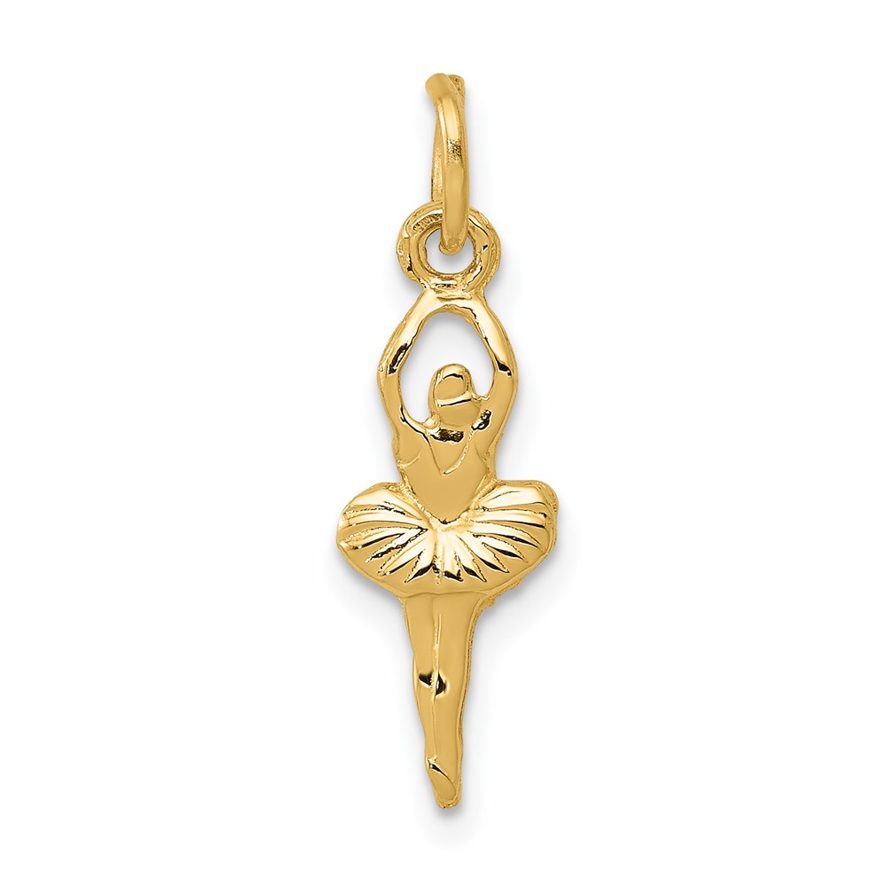 14k Yellow Gold Mini Ballerina Charm
