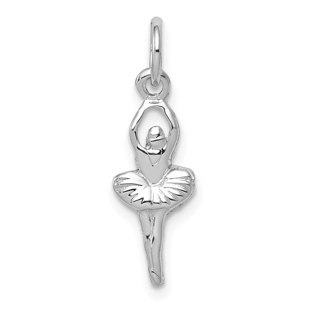 14k White Gold Mini Ballerina Charm
