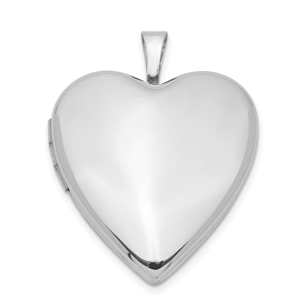 Sterling Silver 20mm Polished Heart Locket