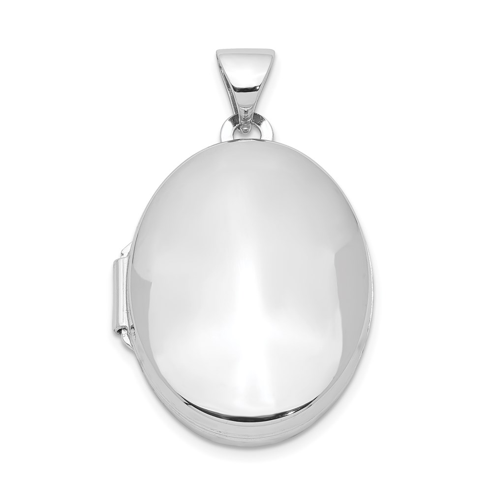 Sterling Silver 21mm Polished Oval Locket