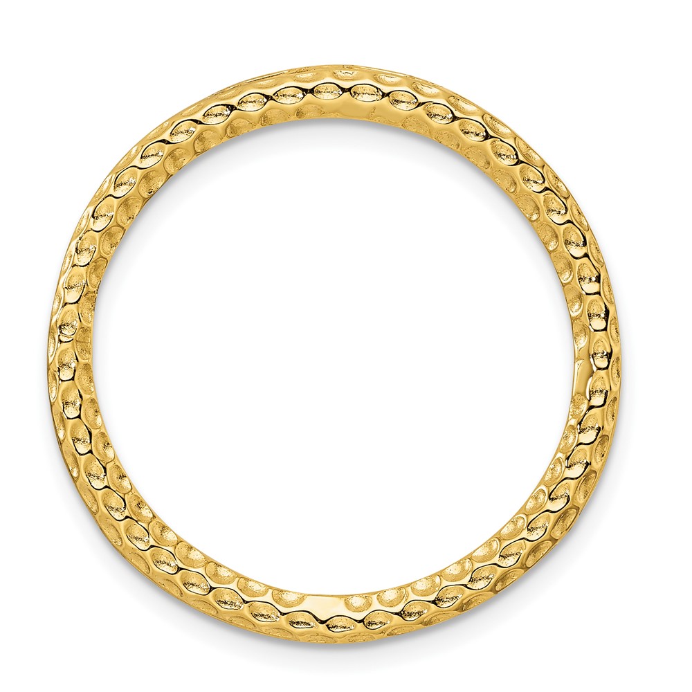 Gold-Tone Sterling Silver Stackable Hammered Slide, 29mm