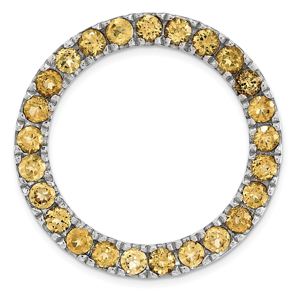 Sterling Silver & Citrine Stackable Expressions Slide, 20mm