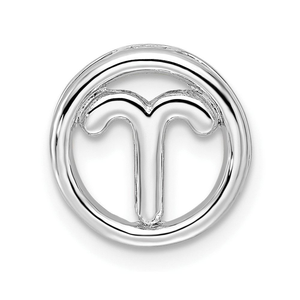 Sterling Silver Stackable Expressions Aries Zodiac Slide, 12mm