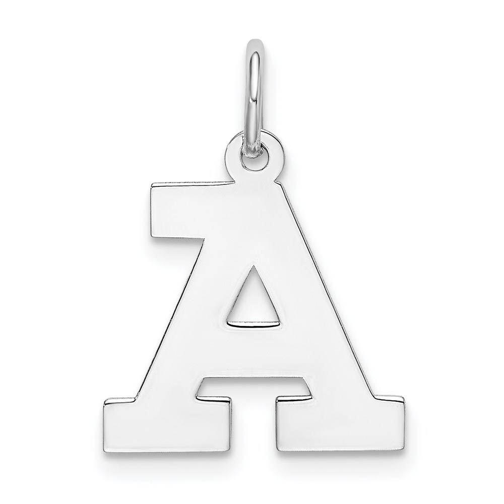 Sterling Silver Amanda Collection Block Style Initial A Pendant