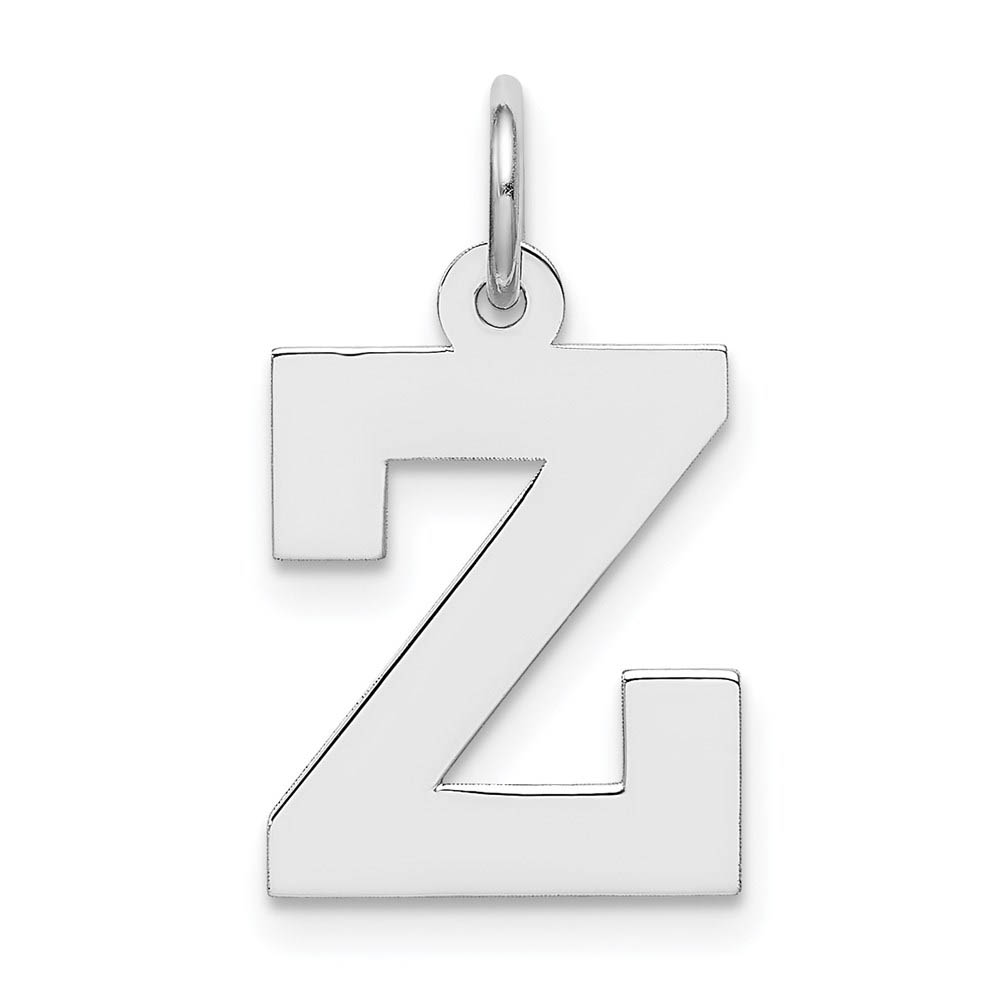 Sterling Silver Amanda Collection Block Style Initial Z Pendant