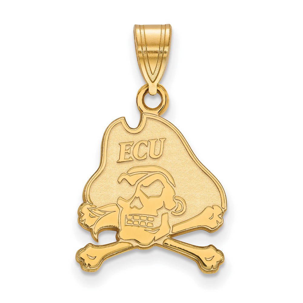 10k Yellow Gold East Carolina U Mascot Pendant