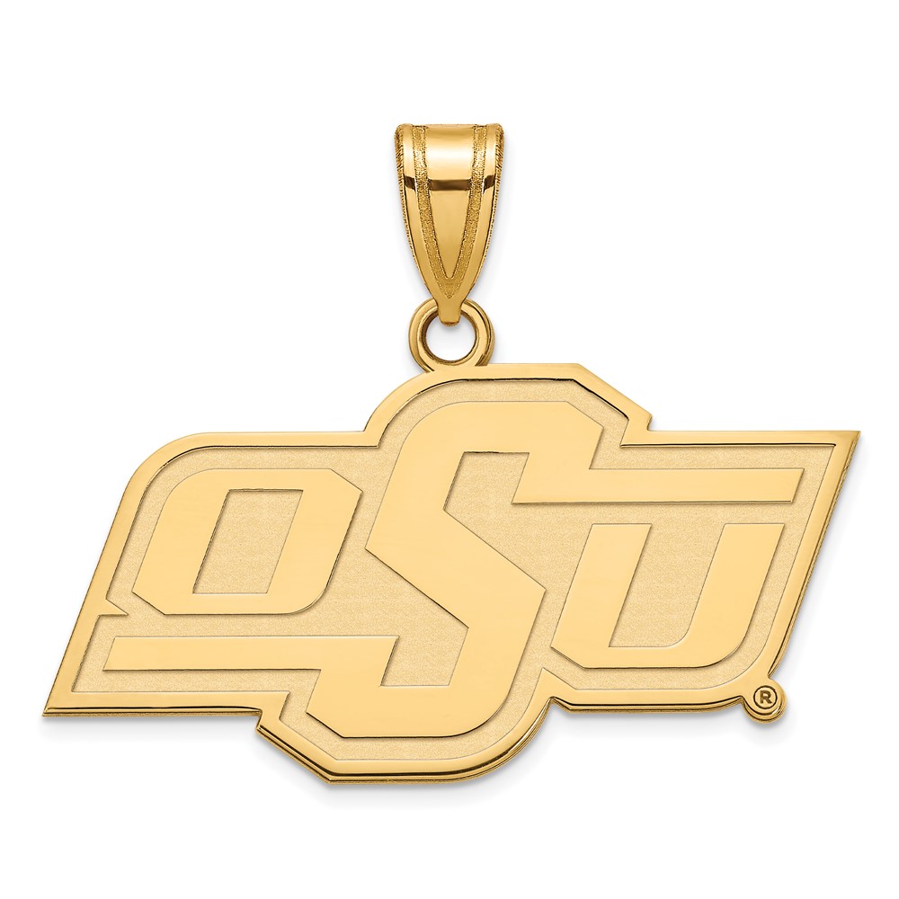 10k Yellow Gold Oklahoma State Pendant