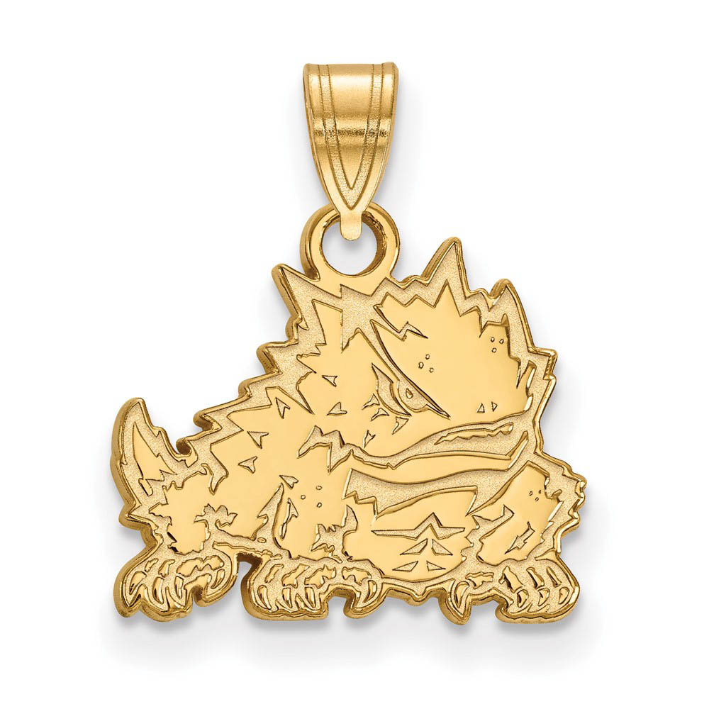 10k Yellow Gold Texas Christian U. Mascot Pendant