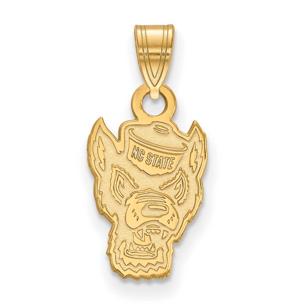 10k Yellow Gold North Carolina State Logo Pendant