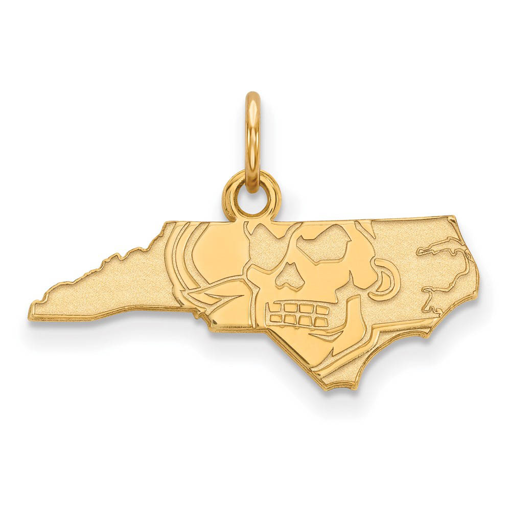10k Yellow Gold East Carolina U (Tiny) Charm or Pendant