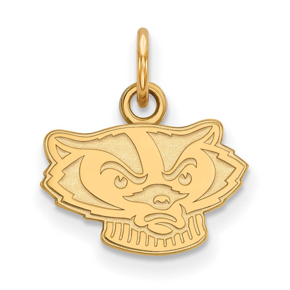 10k Yellow Gold U. of Wisconsin (Tiny) Mascot Charm or Pendant