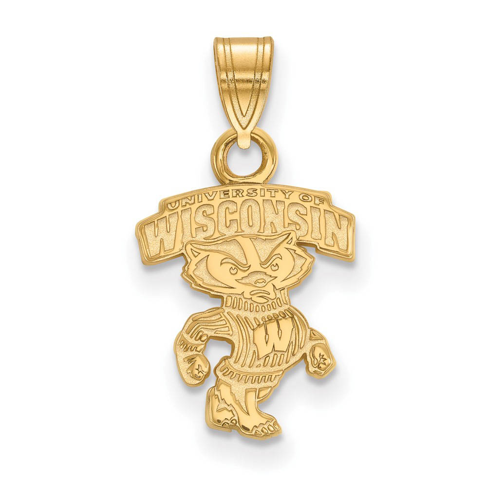 10k Yellow Gold U. of Wisconsin Logo Pendant