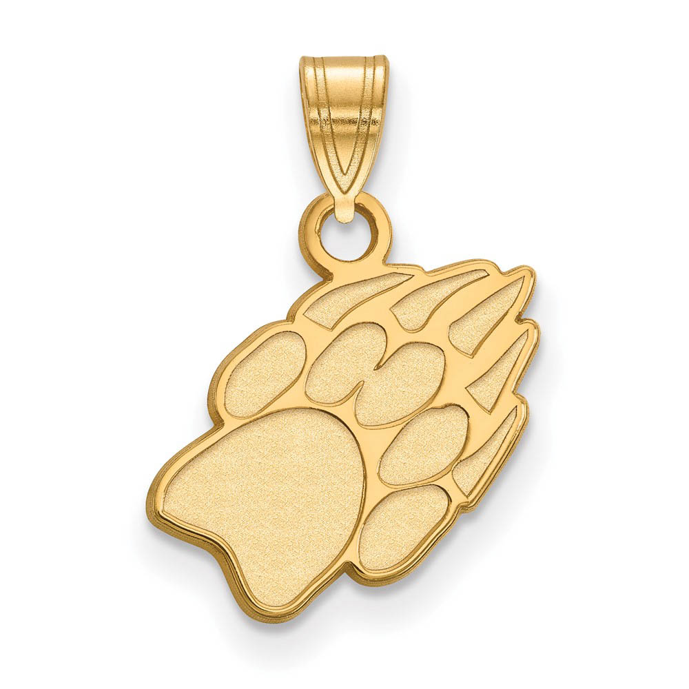 10k Yellow Gold U. of Wisconsin Badgers Paw Pendant