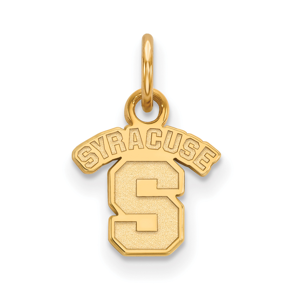 14k Yellow Gold Syracuse U. XS (Tiny) 'SYRACUSE S' Charm or Pendant