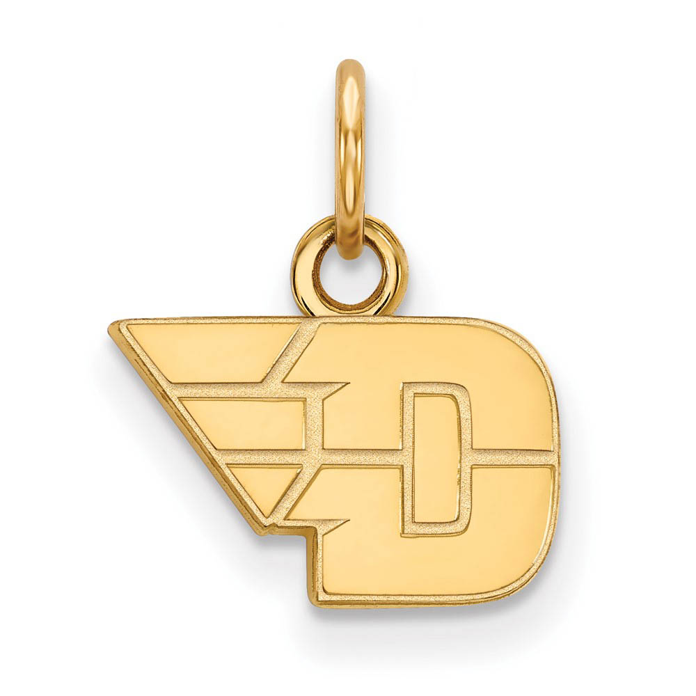 14k Yellow Gold U of Dayton (Tiny) Charm or Pendant