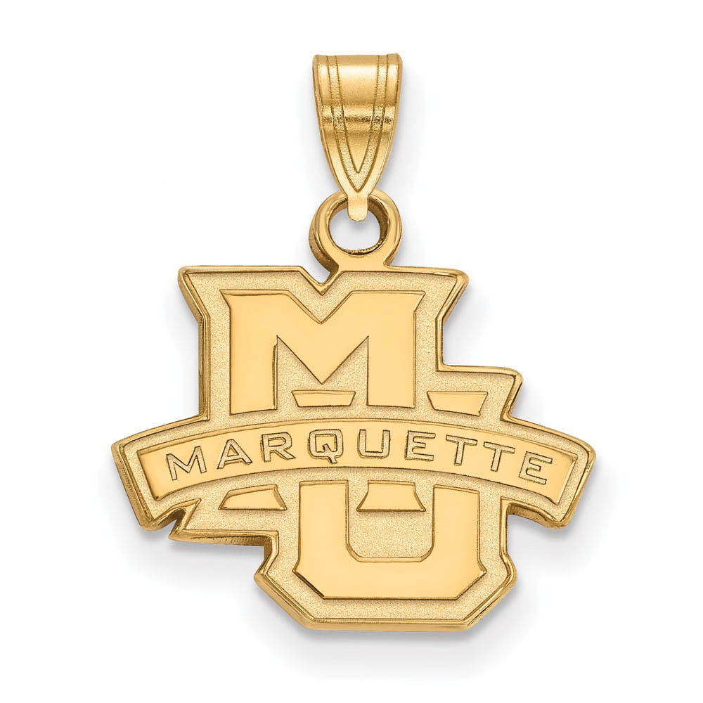 14k Yellow Gold Marquette U Logo Pendant