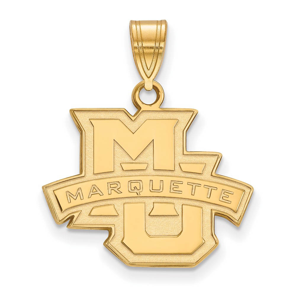 14k Yellow Gold Marquette U Pendant